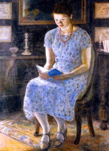 Blue Girl Reading_Frederick C. Frieseke